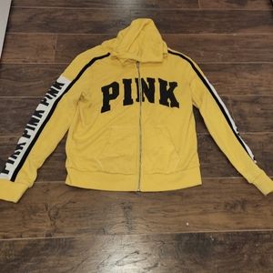 PINK  M yellow hoodie